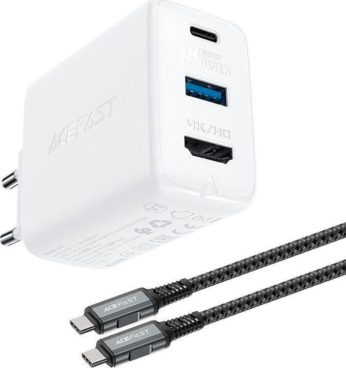 Ladowarka Acefast 1x USB-A 1x USB-C  (187727325) 187727325 (6974316281092) iekārtas lādētājs