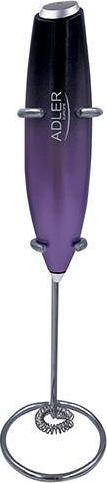 Adler Milk frother with a stand AD 4499 Black/Purple