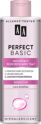 AA Perfect Basic lagodzacy plyn micelarny 3w1 Sensitive 200ml 5900116082707 (5900116082707) kosmētikas noņēmējs