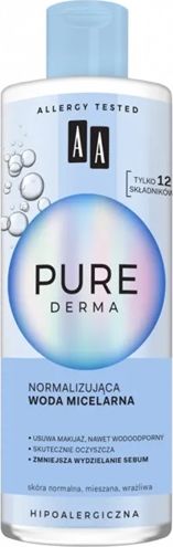 AA Pure Derma normalizujaca woda micelarna 400ml 5900116077277 (5900116077277) kosmētikas noņēmējs