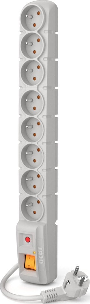 Surge Protector ACAR S8 1,8M Grey elektrības pagarinātājs