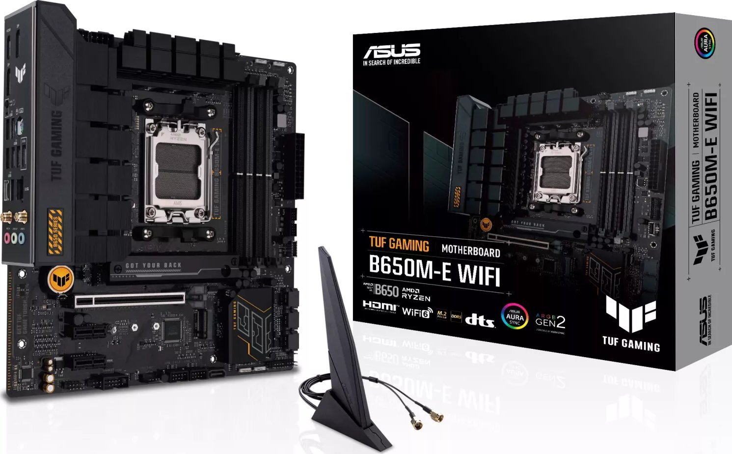 TUF GAMING B650M-E WIFI AM5 4DDR5 HDMI mATX pamatplate, mātesplate