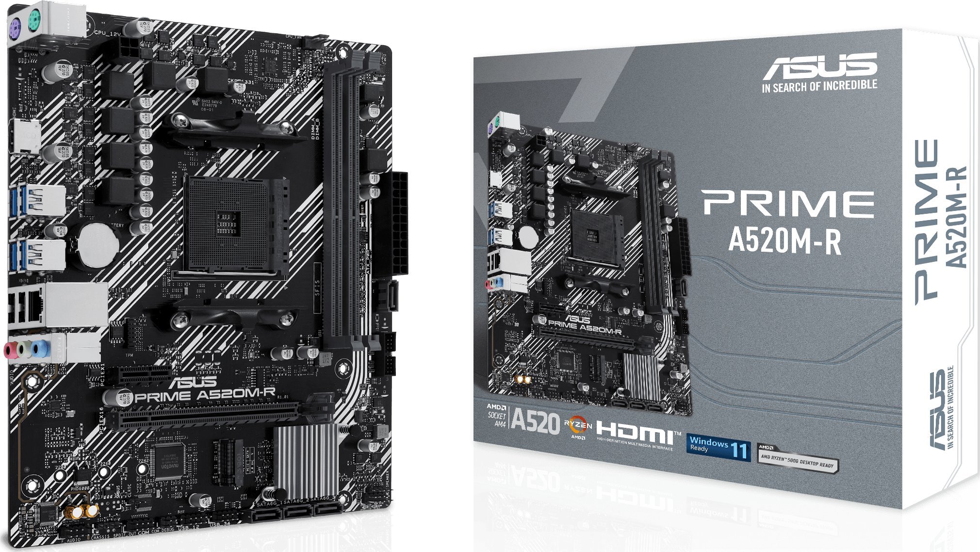 MB ASUS PRIME A520M-R pamatplate, mātesplate