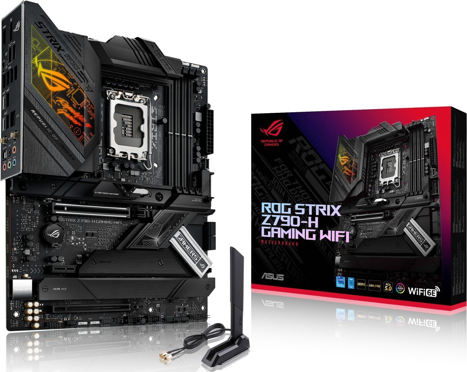 ASUS ROG STRIX Z790-H GAMING WIFI MB ATX pamatplate, mātesplate