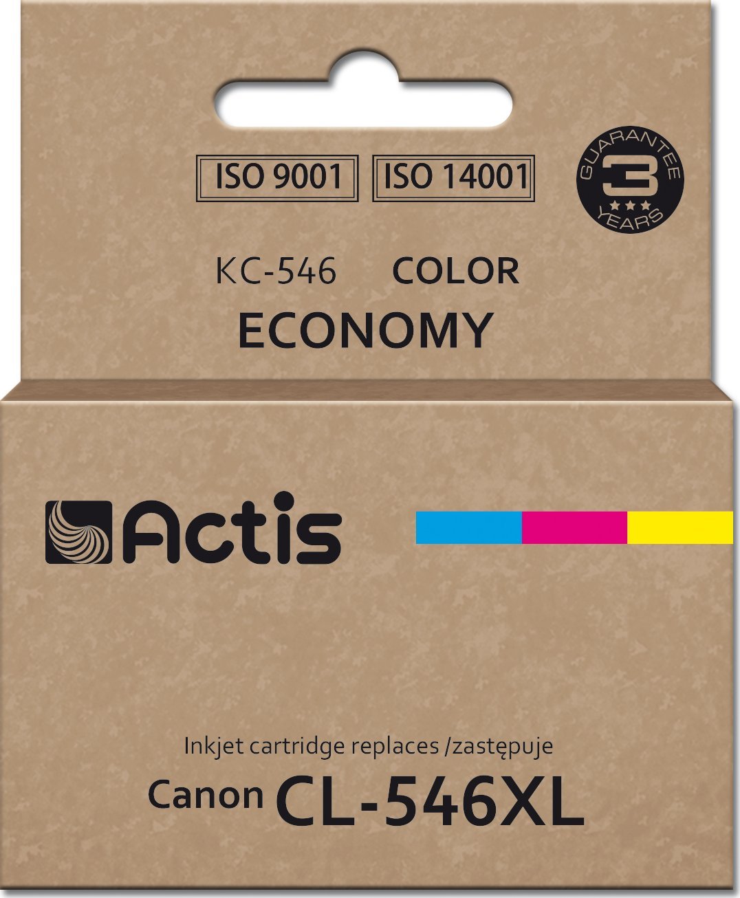 Actis tinta kh-303bkr para impresora canon, recambio canon pg-545xl, supreme, 15 ml, 180 pAginas, magenta, cyan, amarillo. kārtridžs