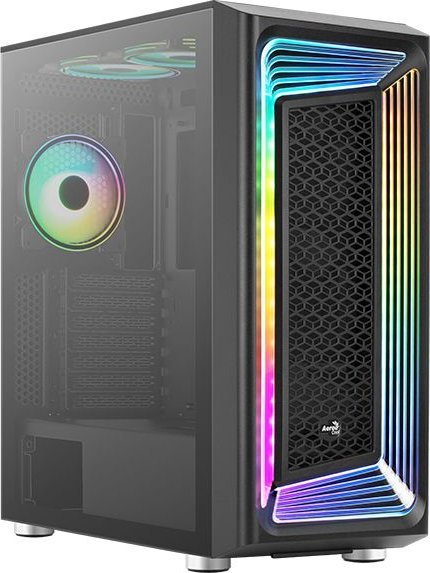 Aerocool Interstellar Midi Tower Black Datora korpuss