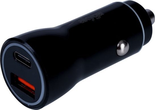 Ladowarka Akyga AKYGA Car charger 12/24V AK-CH-16 36W USB-A + USB-C PD Quick Charge 3.0 5-12V / 1.5-3A black iekārtas lādētājs