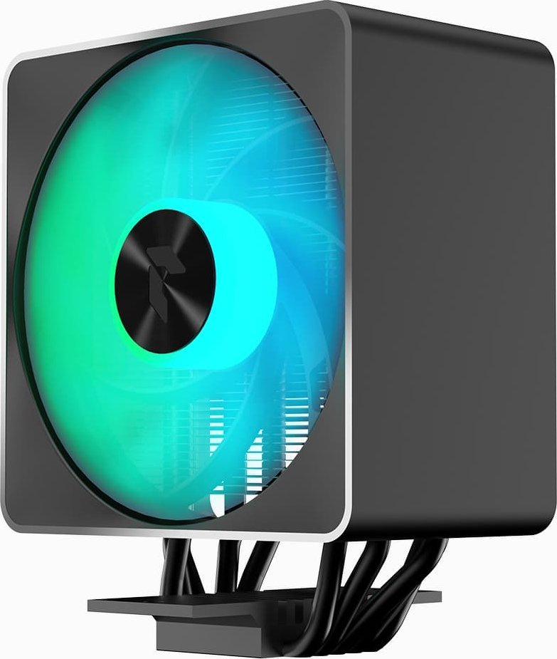 APNX AP1-V ARGB Processor Air cooler Black procesora dzesētājs, ventilators