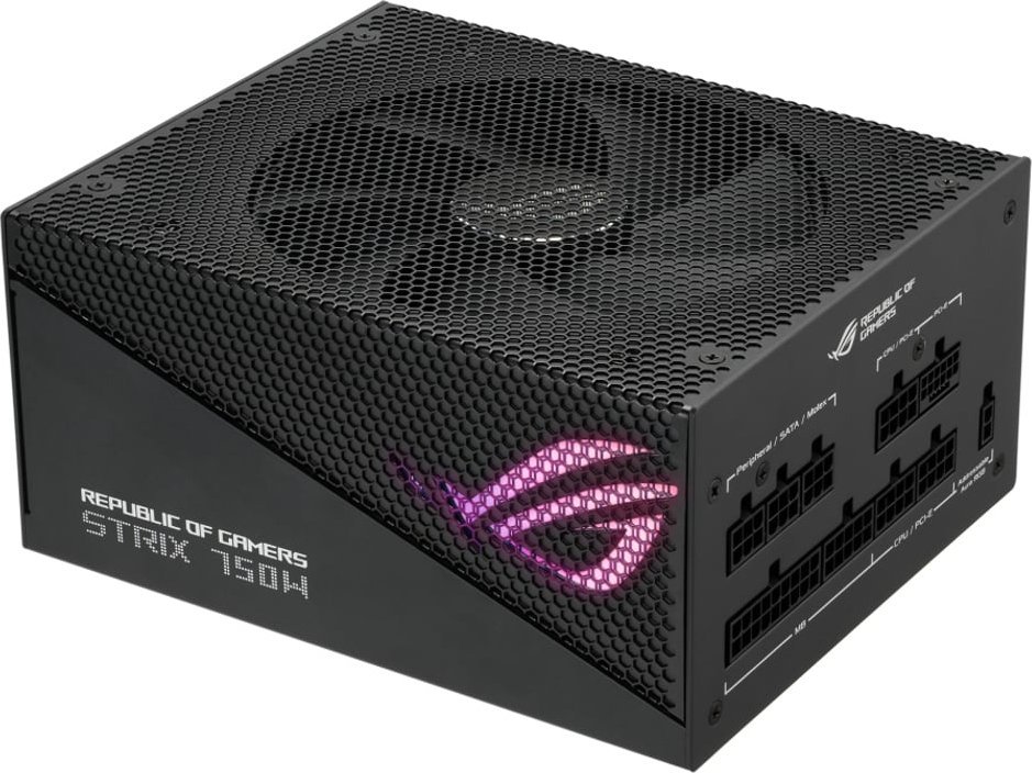 Zasilacz Asus ROG STRIX 750W Gold Aura Edition (90YE00P3-B0NA00) ROG-STRIX-750G-AURA-GAMING (4711081722366) Barošanas bloks, PSU