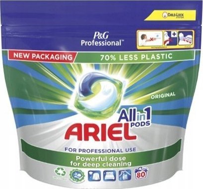 ARIEL Regular All-in-1 laundry capsules 80 pcs. Sadzīves ķīmija