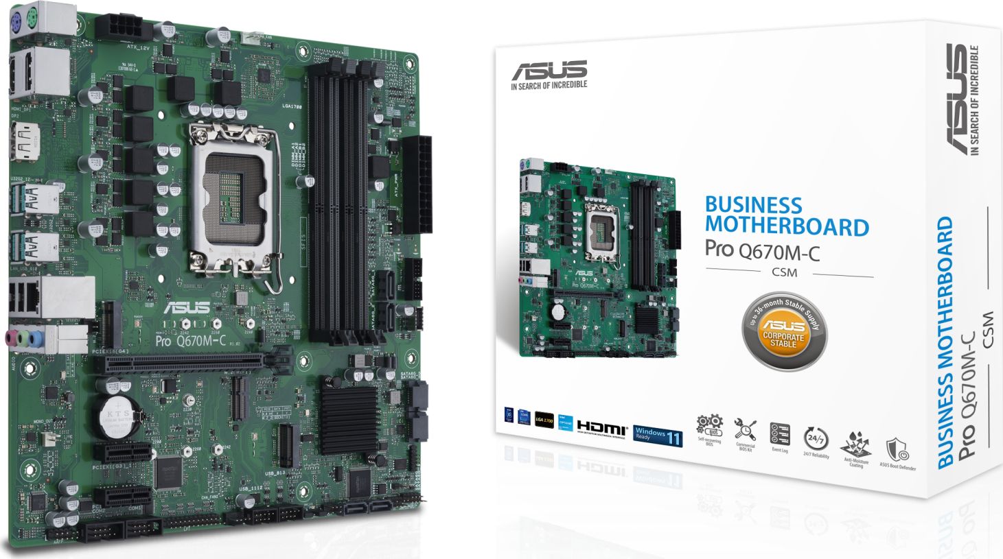 Plyta glowna Asus Pro Q670M-C-CSM pamatplate, mātesplate