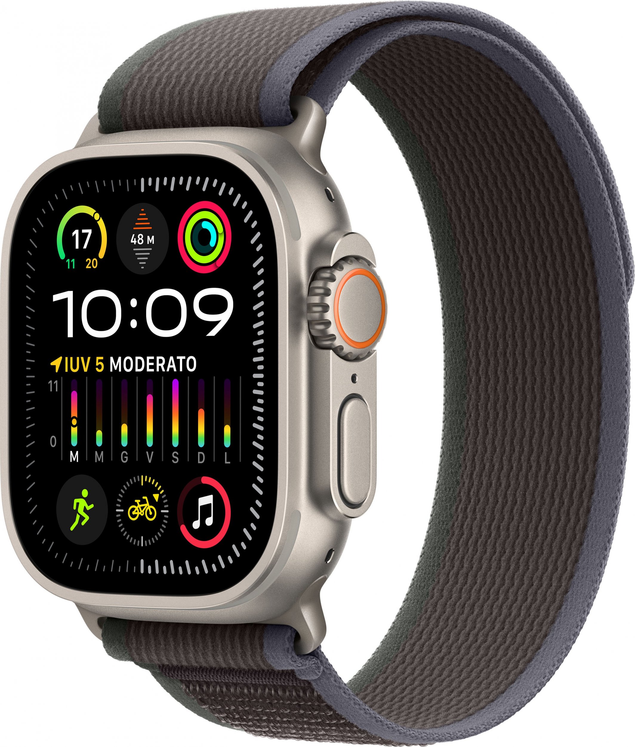 Smartwatch Apple Watch Ultra 2 GPS + Cellular 49mm Titanium Case Trail Loop S/M Brazowy (MRF53GK/A) MRF53GK/A (0194253831983) Viedais pulkstenis, smartwatch