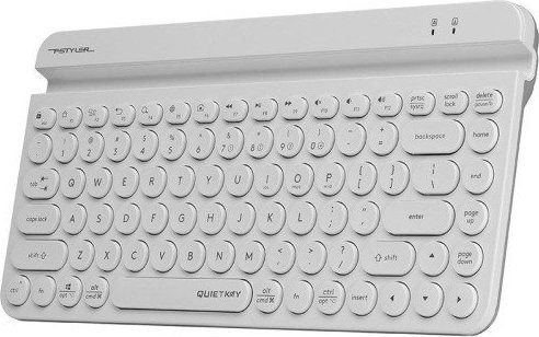 Wireless keyboard A4tech FSTYLER FBK30 White 2.4GHz+BT (Silent) A4TKLA47187 klaviatūra