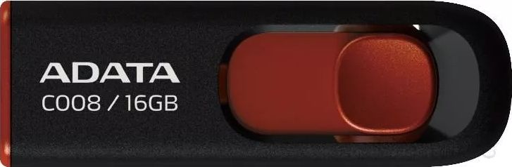 A-DATA Classic C008 16GB Black+Red USB Flash atmiņa
