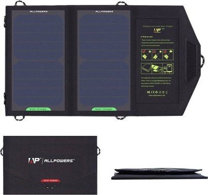 Photovoltaic panel Allpowers AP-SP5V 10W iekārtas lādētājs