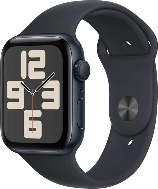 Apple Watch SE GPS 44mm Alu Mitternacht Sportarmband M/L Viedais pulkstenis, smartwatch