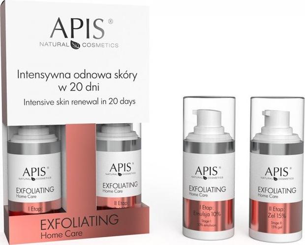 Apis APIS_SET Exfoliating Home Care intensywna odnowa skory w 20 dni emulsja 10% 15ml + zel 15% 15ml 5901810006129 (5901810006129)