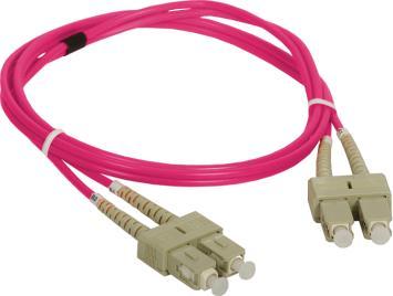 Alantec Patch cord MM OM4 SC-SC duplex 50/125 2.0m ALANTEC - ALANTEC FOC-SCSC-5MMD-2-4 (5901738556003) tīkla kabelis