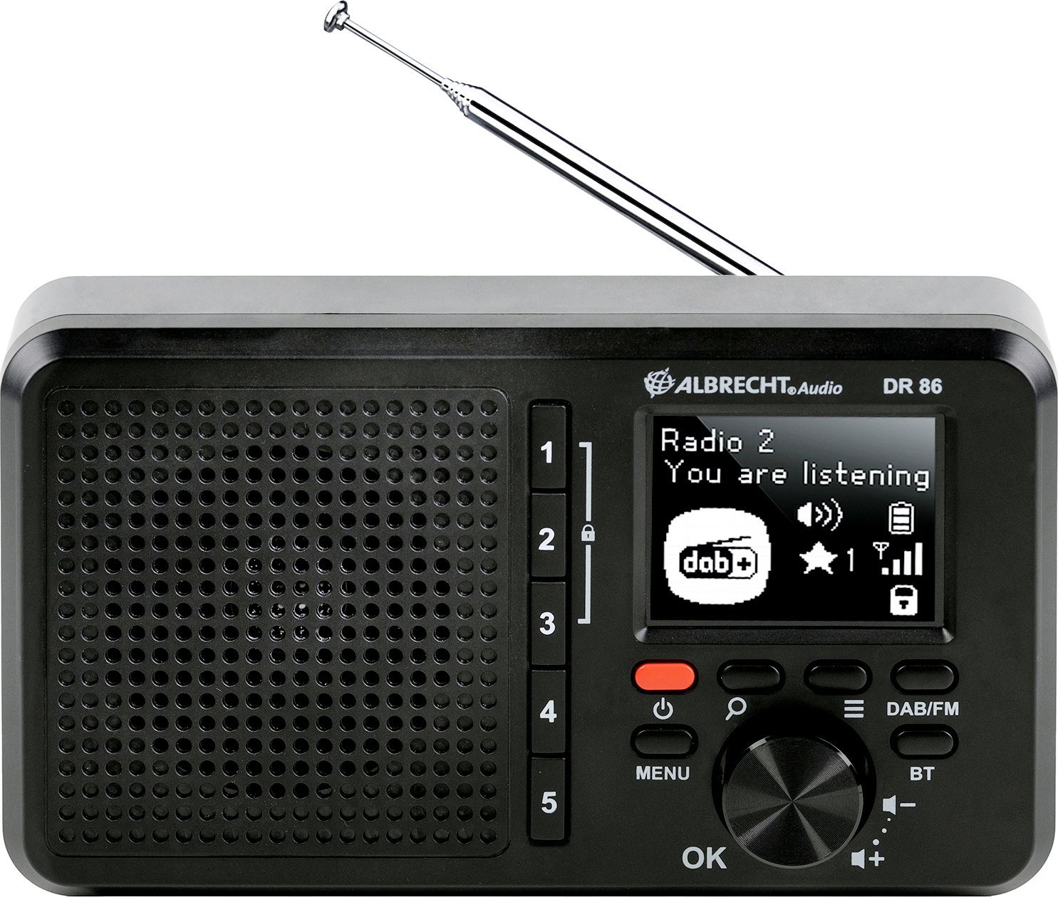 Radio Albrecht Albrecht DR 86 Seniorenradio Digitalradio DAB+ schwarz 27861 (4032661278616) radio, radiopulksteņi
