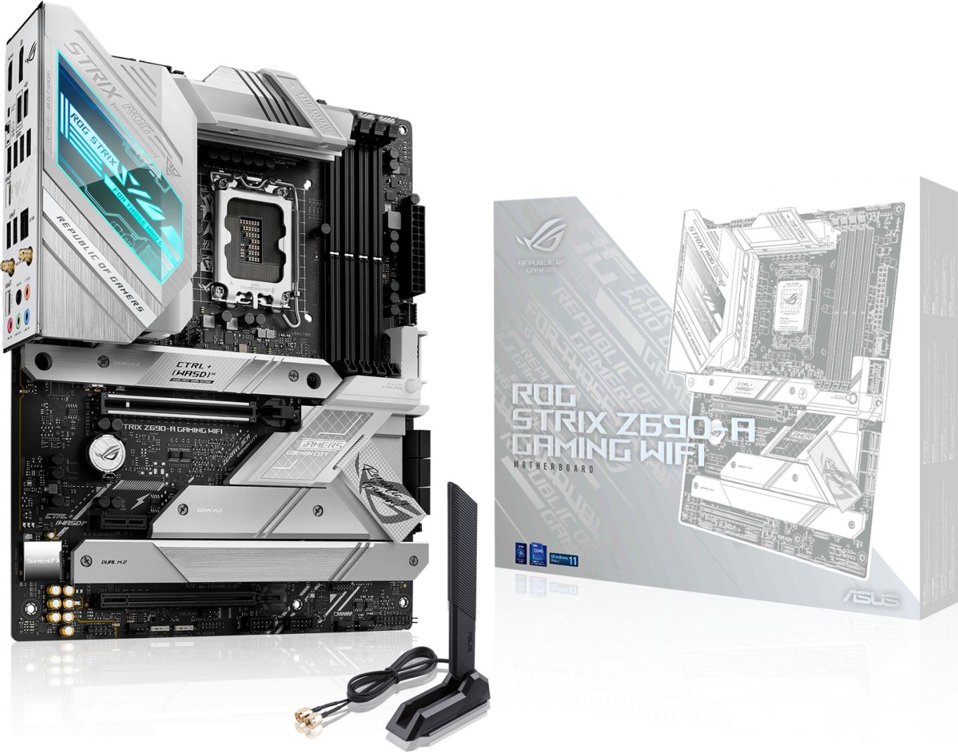 Plyta glowna Asus ROG STRIX Z690-A GAMING WIFI pamatplate, mātesplate