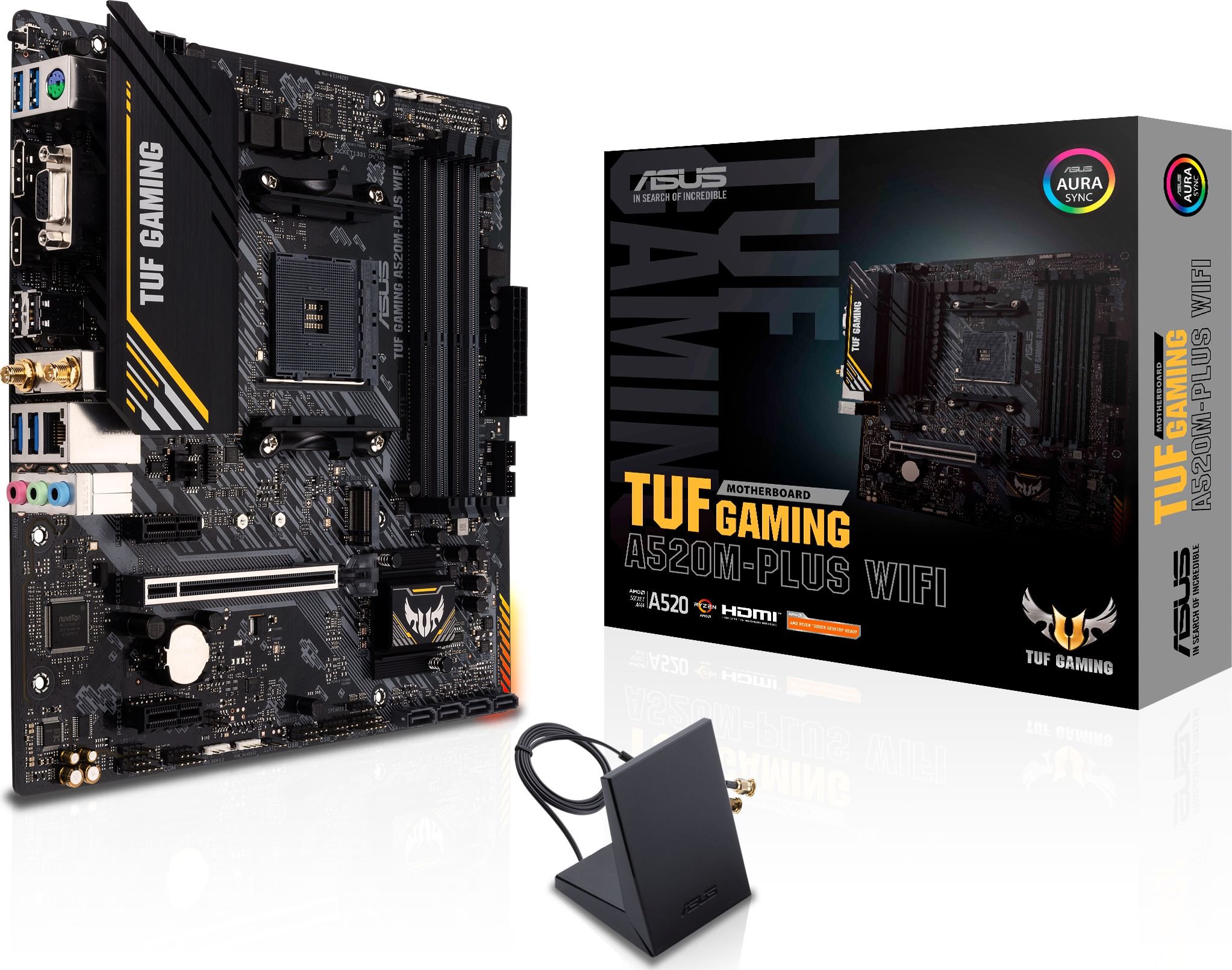 Plyta glowna Asus TUF GAMING A520M-PLUS WIFI pamatplate, mātesplate