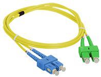 Alantec FO Patch cord SC/APC-SC duplex SM 9/125 2.0m (FOC-SCASC-9SMD-2) FOC-SCASC-9SMD-2 (5901738555006) tīkla kabelis