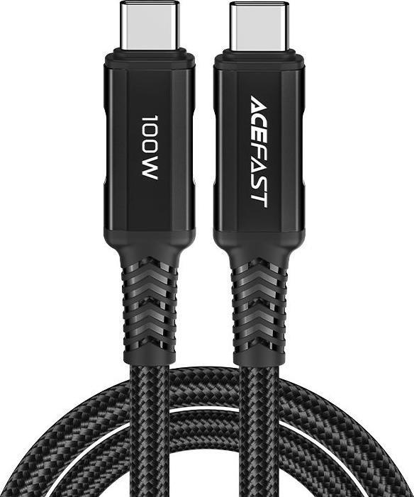 Kabel USB Acefast USB-C - USB-C 2 m Czarny (6974316280996) USB kabelis