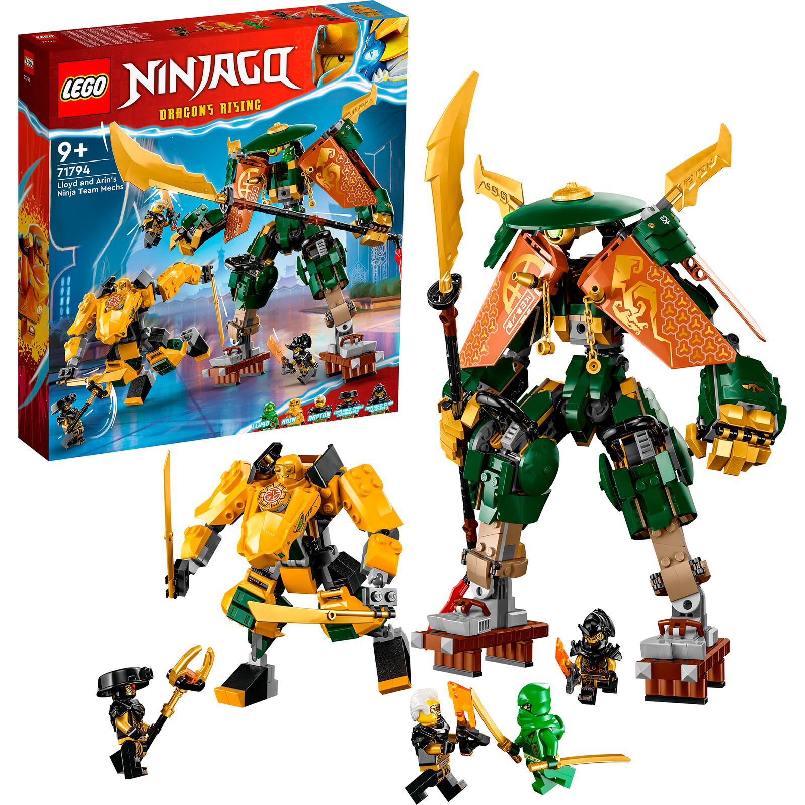 LEGO Ninjago 71794 Lloyd and Arins Ninja Team Mechs LEGO konstruktors