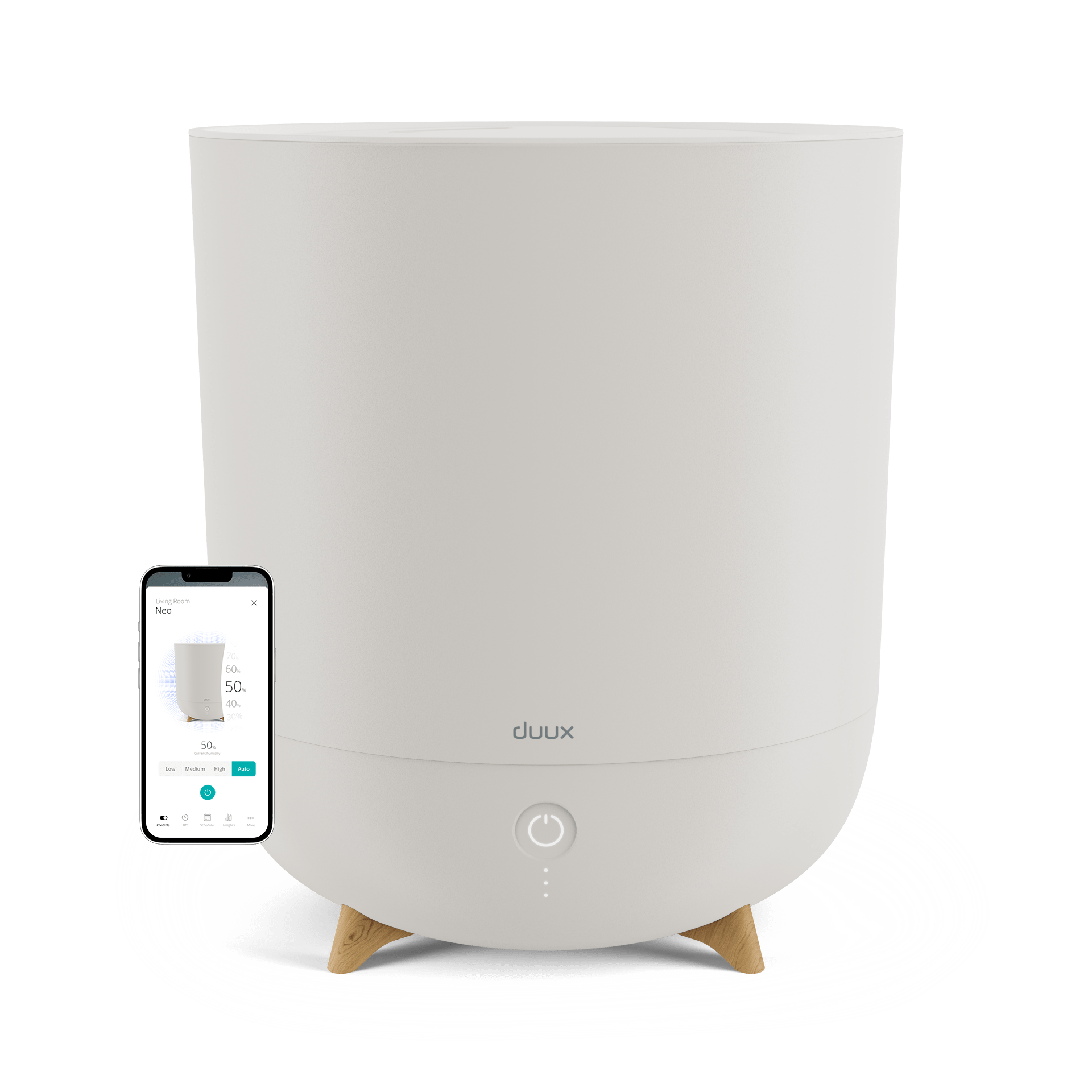 Duux | Neo | Smart Humidifier | Water tank capacity 5 L | Suitable for rooms up to 50 m2 | Ultrasonic | Humidification capacity 500 ml/hr | Klimata iekārta