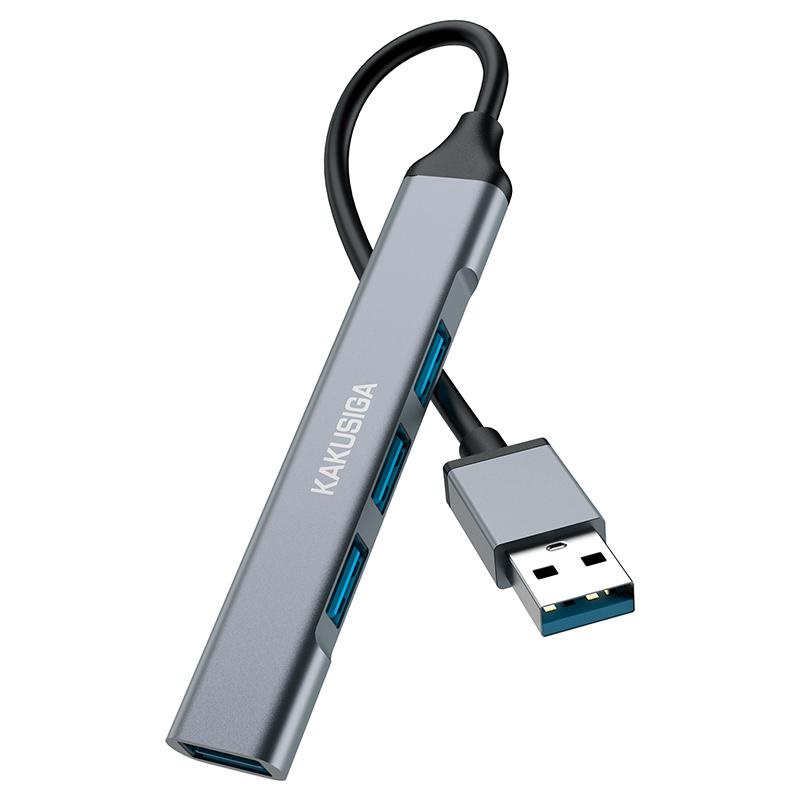 iKaku KSC-751 KUOFENG Hub 4in1 Sadalitajs (USB uz USB3.0 + USB2.0 x3) Grey 6921042122687 KSC-751 (6921042122687) adapteris