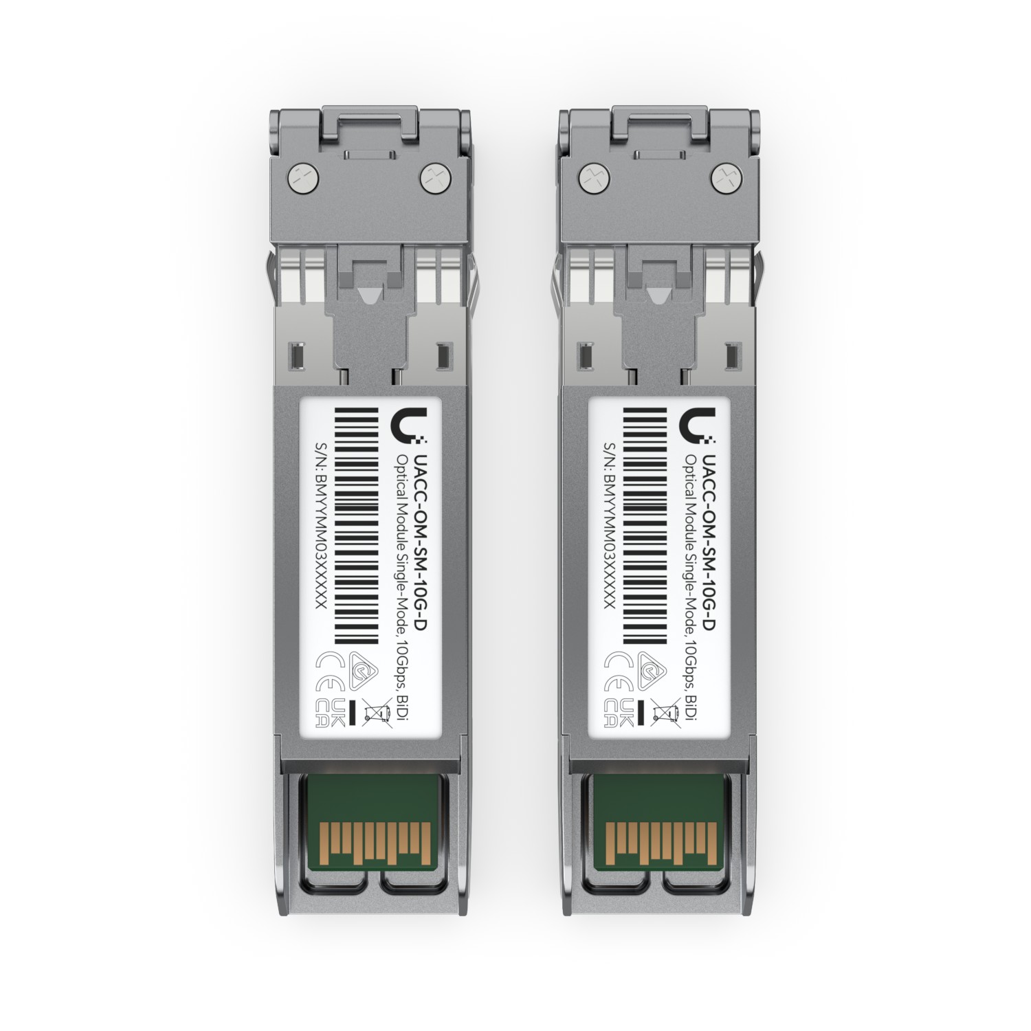 Z GBIC Ubiquiti U Fiber, Single-Mode Module,SFP+, 10G, 2-Pack datortīklu aksesuārs