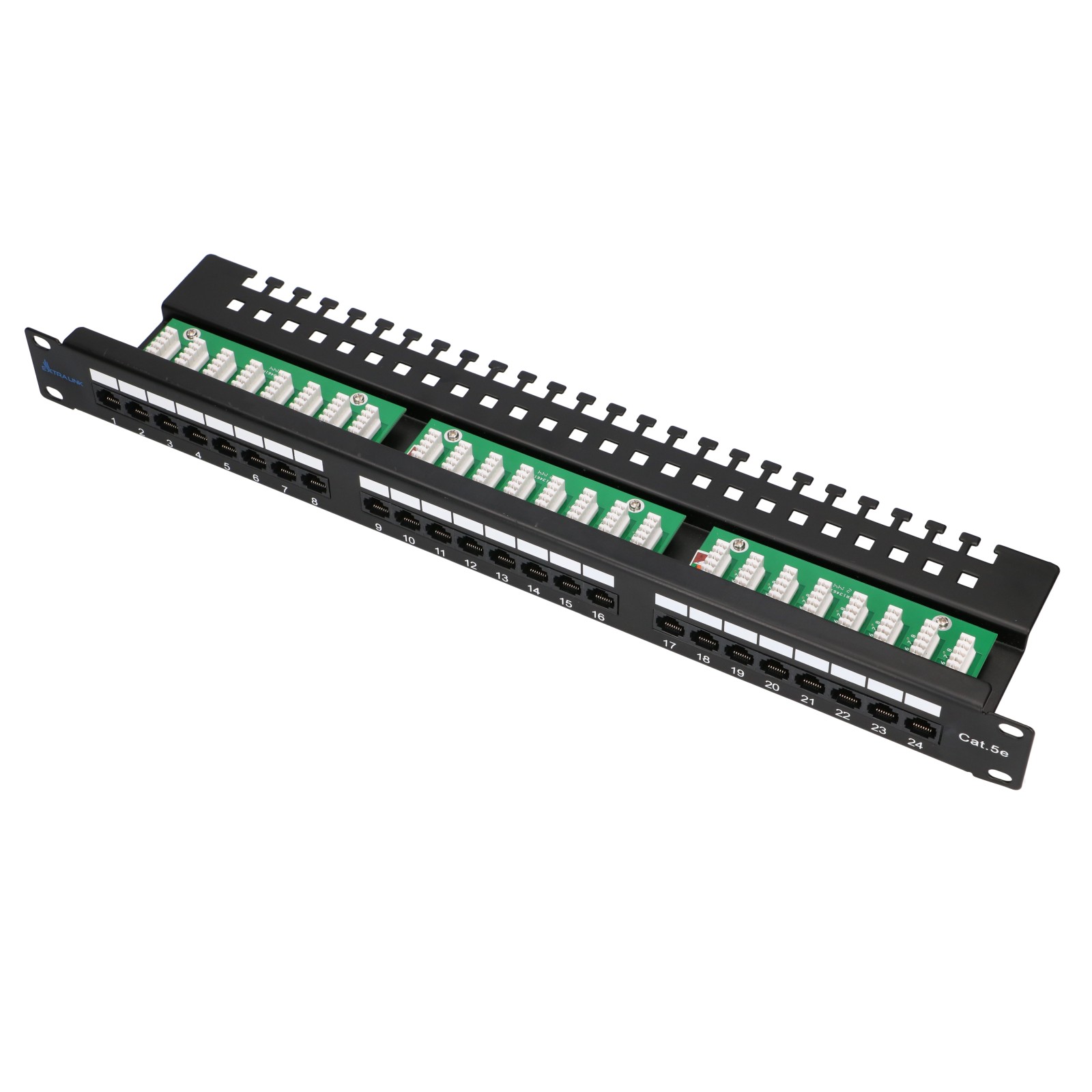 EXTRALINK 24Port CAT5E Utp Patch Panel datortīklu aksesuārs