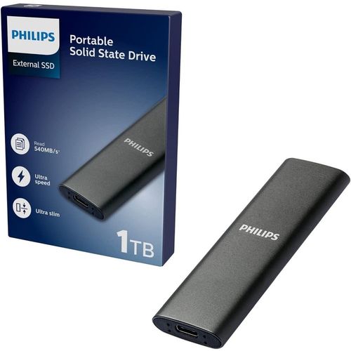 Philips External SSD 1TB Ultra speed Space grey SSD disks