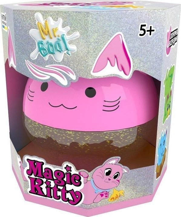 Okto Glutek Slime Mr.Boo Magic Kitty 512527 (4820199474385) materiāli konstruktoriem