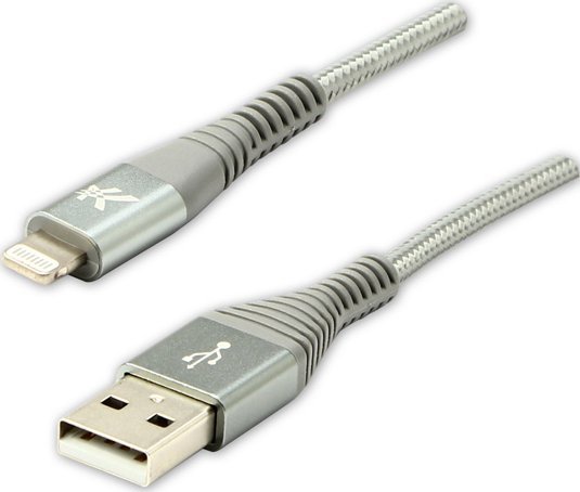 Kabel USB USB-A - Lightning 1 m Bialy 10158086 (8590274718555) USB kabelis