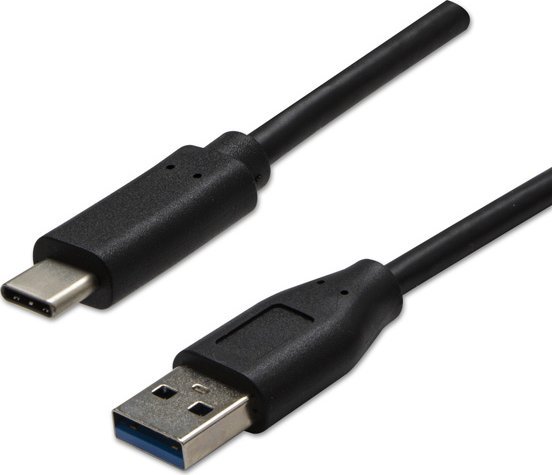 Kabel USB Neutralle USB-A - USB-C 1 m Czarny 10158124 (8590274721265) USB kabelis
