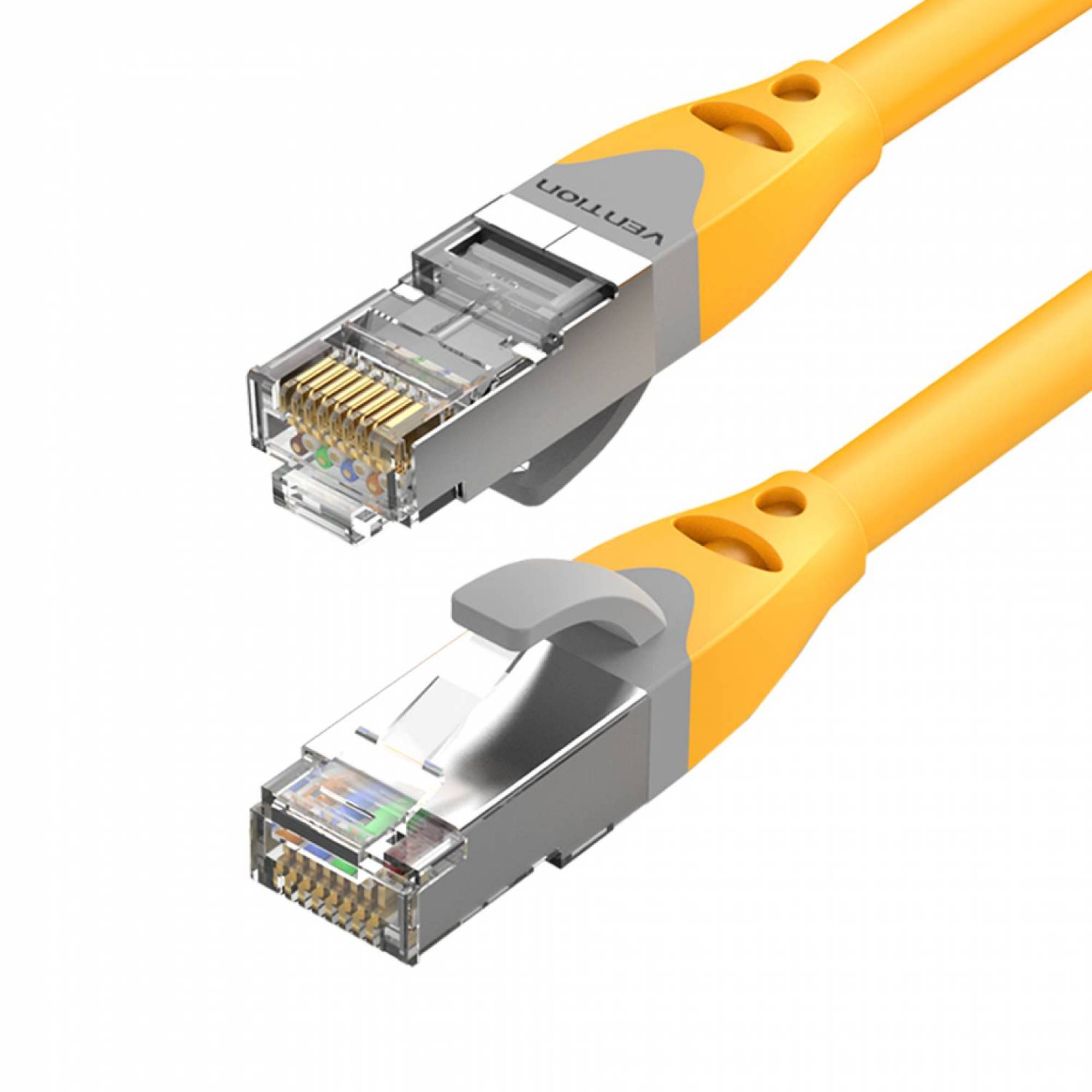 Vention Patch Cable SSTP Cat6A 1m yellow IBHYF tīkla kabelis