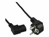 Stromkabel - CEE 7/7 (M) gewinkelt zu IEC 60320 C13 links gewinkelt - 50 cm -... adapteris