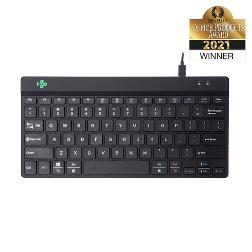 R-Go Compact Break Keyboard,  RGOCOUSWDBL 8719274491378 klaviatūra