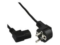 Stromkabel - CEE 7/7 (M) gewinkelt zu IEC 60320 C13 links gewinkelt - 1.8 m -... adapteris