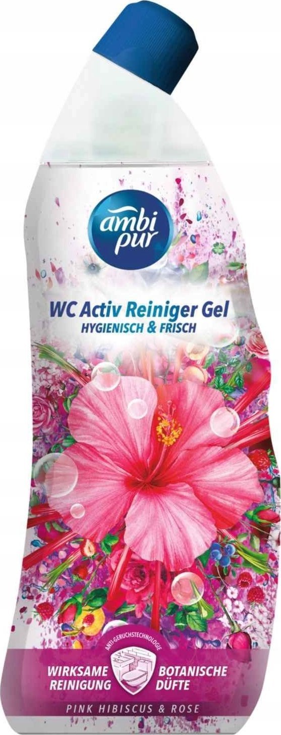 Procter&Gamble Ambi Pur Zel Do Wc Toalet 750ml Pink Hibiscus & Rose.. NIE000912 (8435495820802) Sadzīves ķīmija