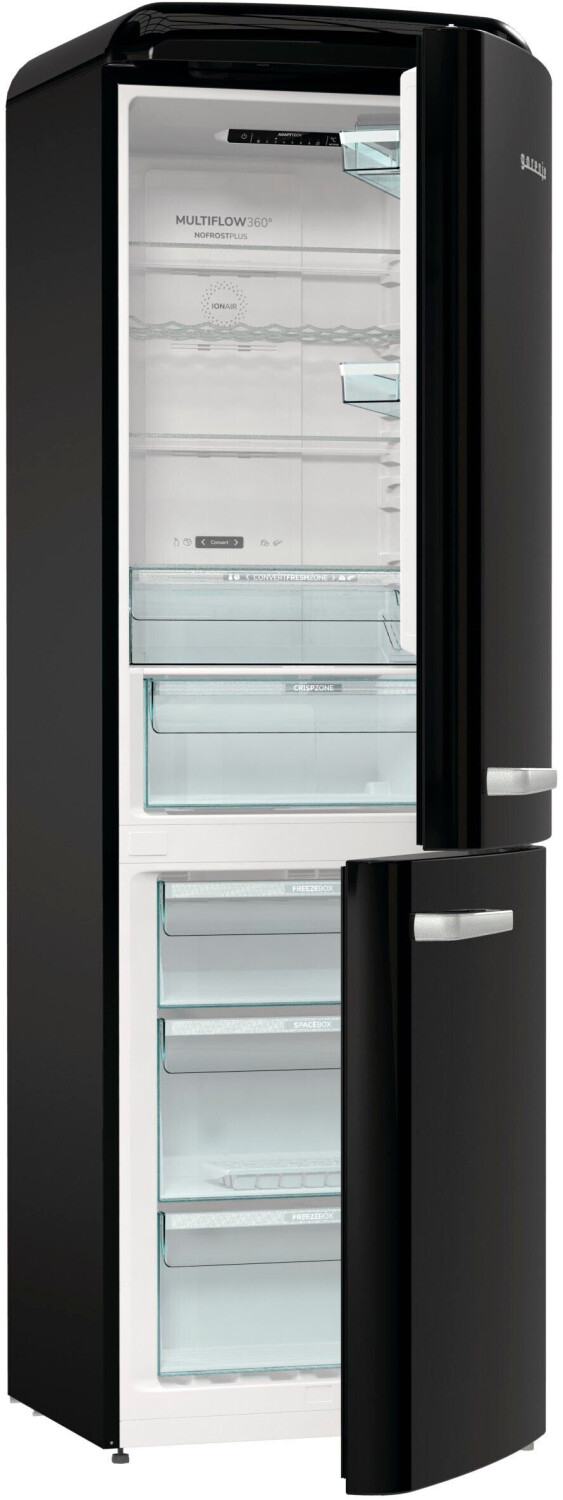 Gorenje ONRK619DBK-L, fridge/freezer combination (black) 739929 (3838782570629) Ledusskapis