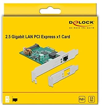 DeLOCK PCIe x1 K 1xRJ45 2.5GB LAN PoE - 89139 aksesuārs datorkorpusiem