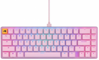 Glorious GMMK 2 Compact Tastatur - Fox Switches, ANSI-Layout, pink klaviatūra