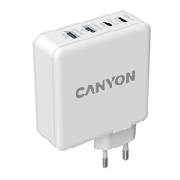 Canyon Ladegerat 2xUSB-C + 2x USB-A 100W  PD GaN       white retail Baterija