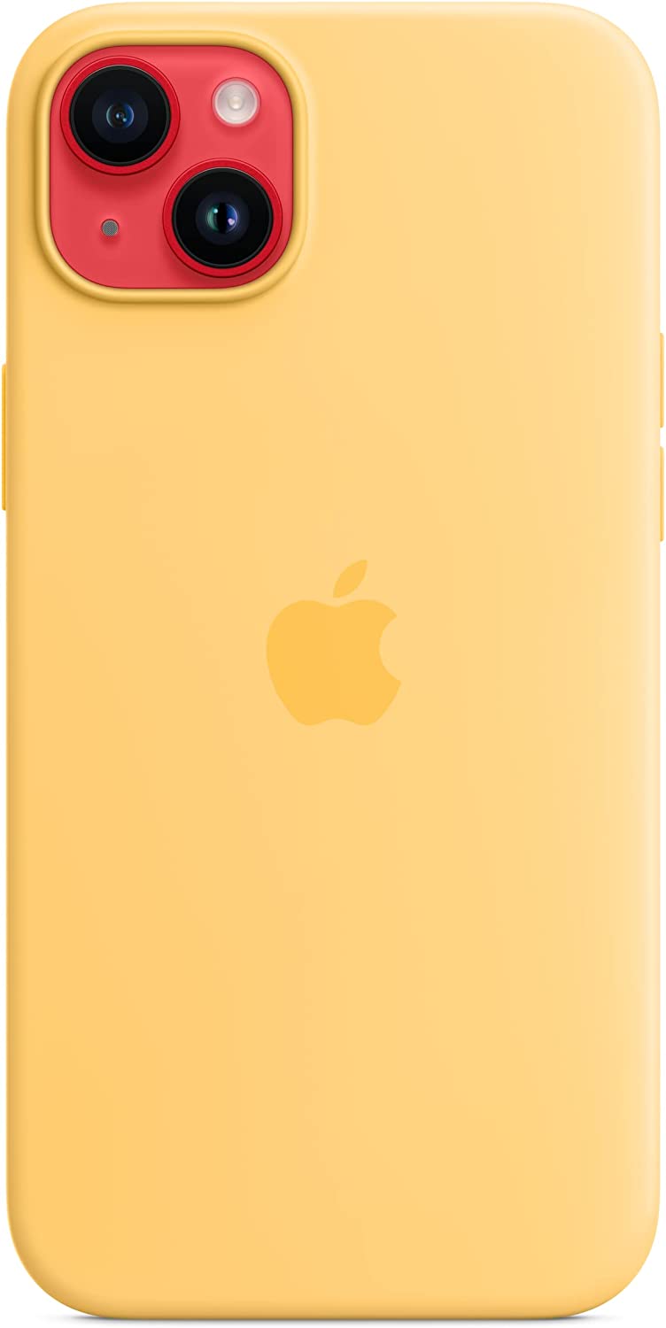 iPhone 14 Plus Silicone Case with MagSafe - Sunglow,Model A2911 aksesuārs