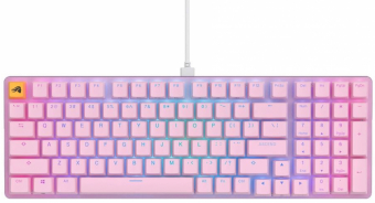 Glorious GMMK 2 Full-Size Tastatur - Fox Switches, ANSI-Layout, pink klaviatūra