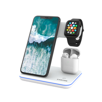 Canyon Ladegerat Wireless Dock 3in1 QI fur Apple 15W   white retail iekārtas lādētājs