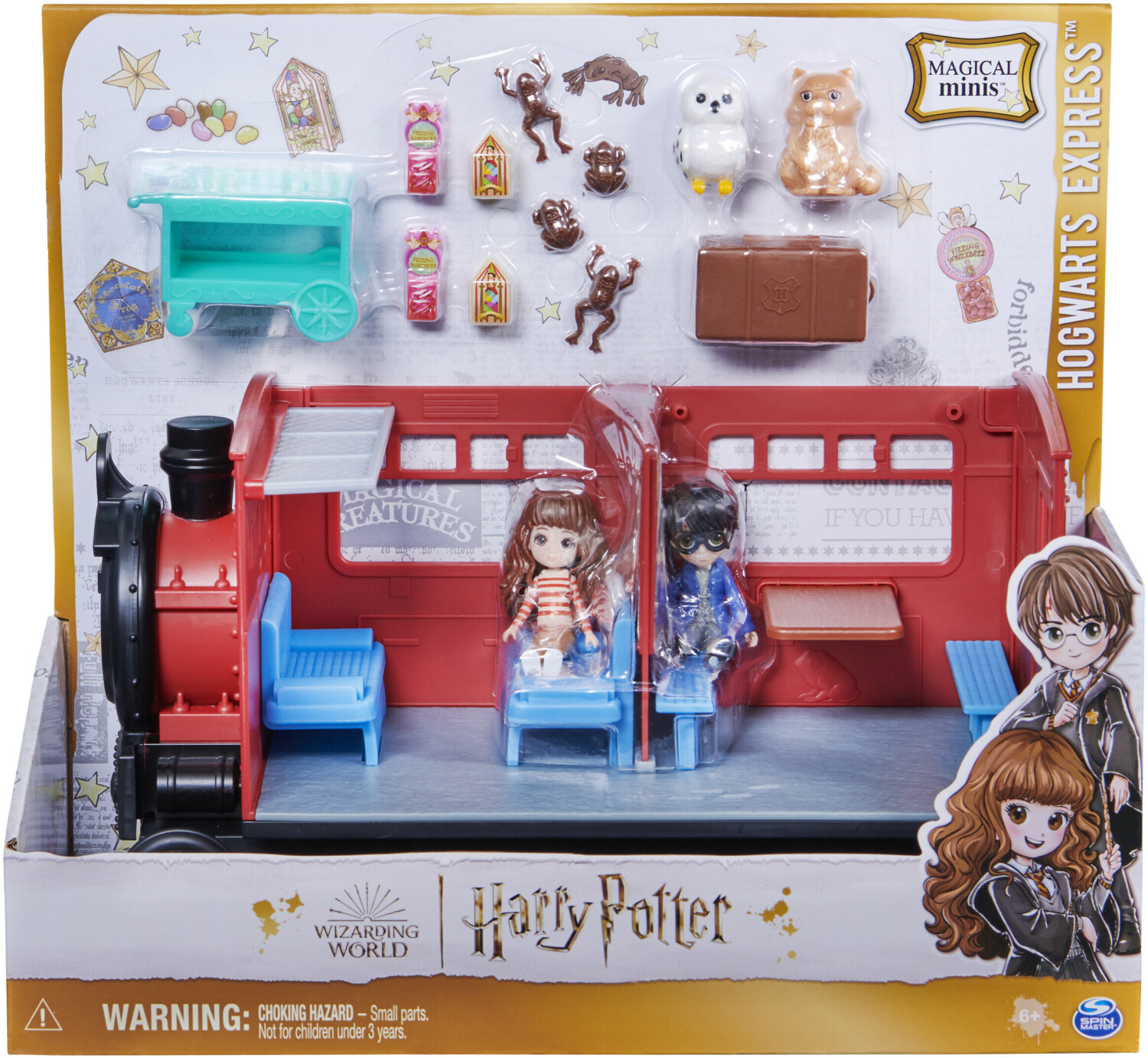 Spin Master Wizarding World Harry Potter - Hogwarts Express Train Playset Toy Figure (with Hermione Granger and Harry Potter Collectible Fig bērnu rotaļlieta