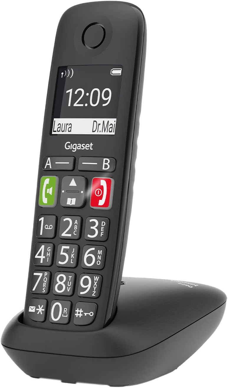 Gigaset E290 black telefons